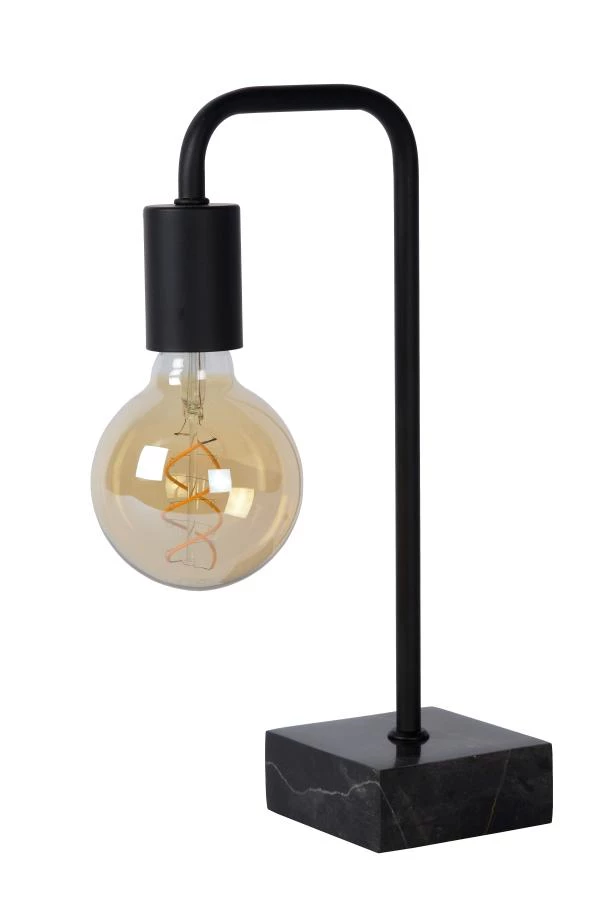 Lucide LORIN - Table lamp - 1xE27 - Black - turned off